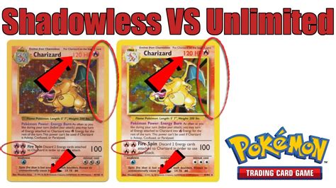 what is a shadowless charizard|how to tell if a pokemon card is shadowless.